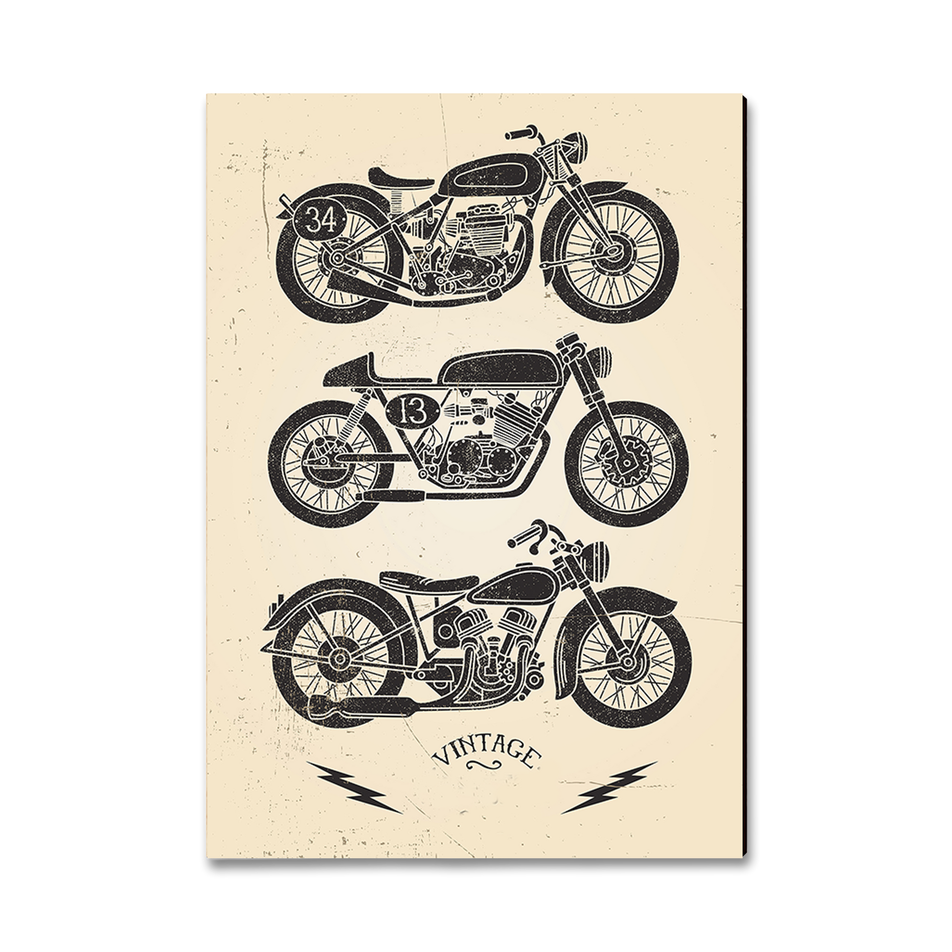 Ornament: Classic Edge - Vintage Motorcycle