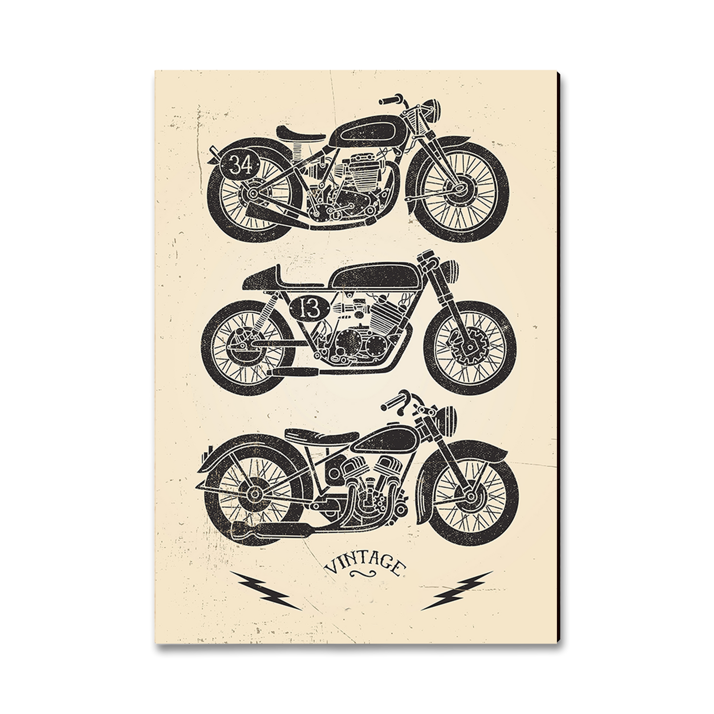 Postcard: Classic Edge - Vintage Motorcycle