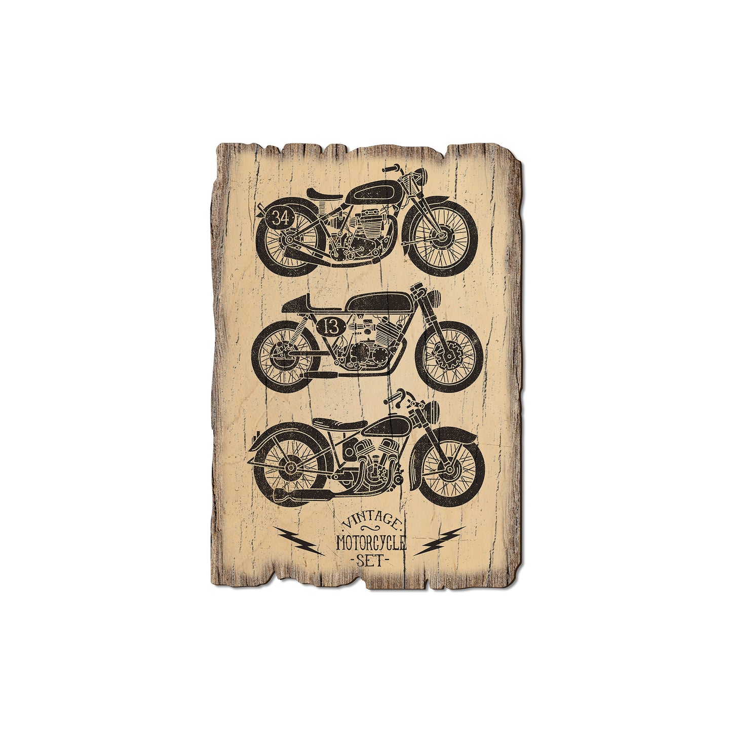 Vintage Motorcycle - Rustic Edge Postcards & Magnets Rustic Edge Magnet (5pk // $2.80ea)