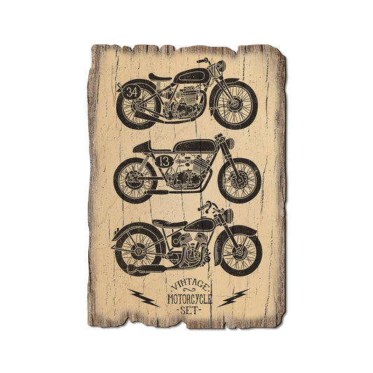 Vintage Motorcycle - Rustic Edge Postcards & Magnets Rustic Edge Postcard (5pk // $2.80ea)