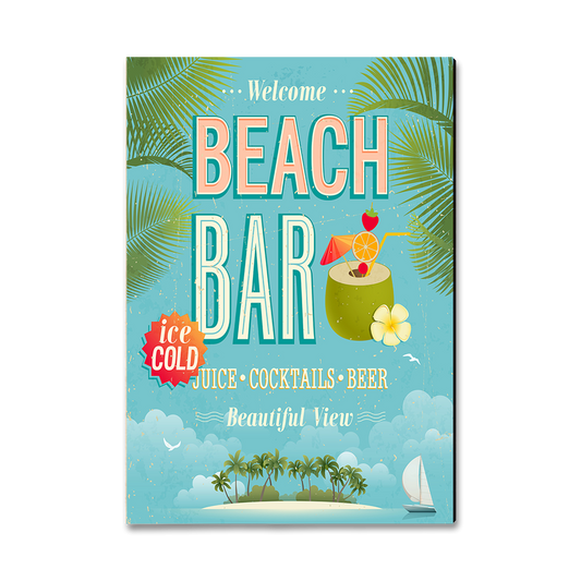 Greeting Card: Classic Edge - Beach Bar