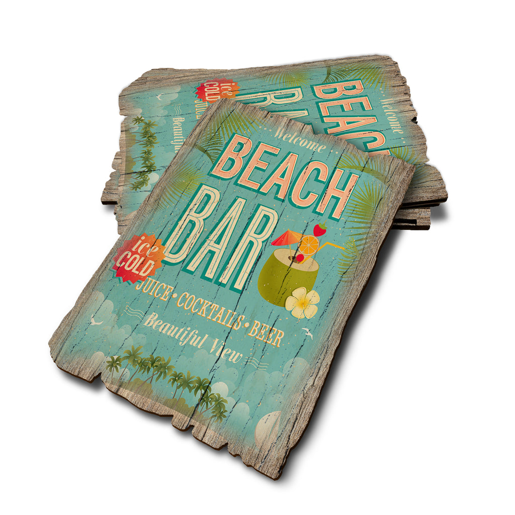 Beach Bar - Weathered Edge Rustic Edge Postcard (5pk // $2.80ea)
