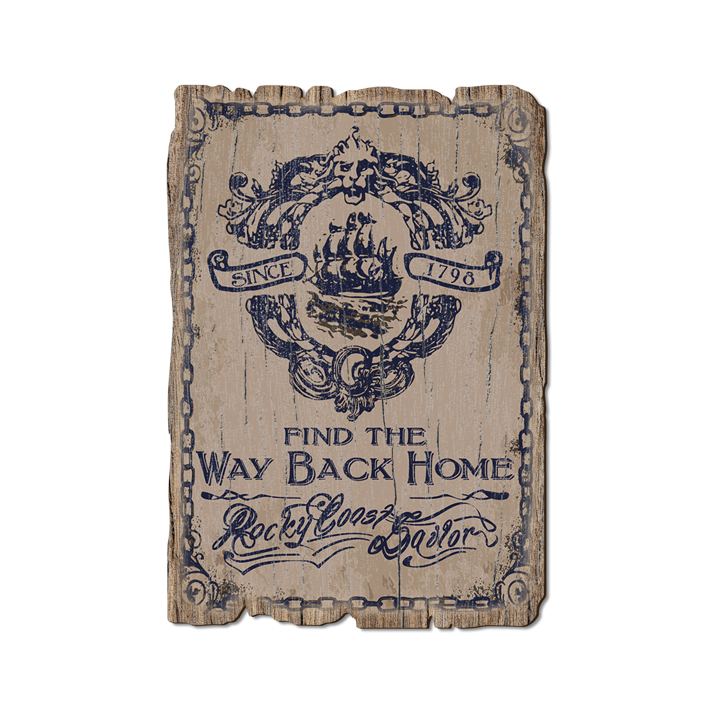 Ornament: Weathered Edge - Way Back Home (Pack of 5)
