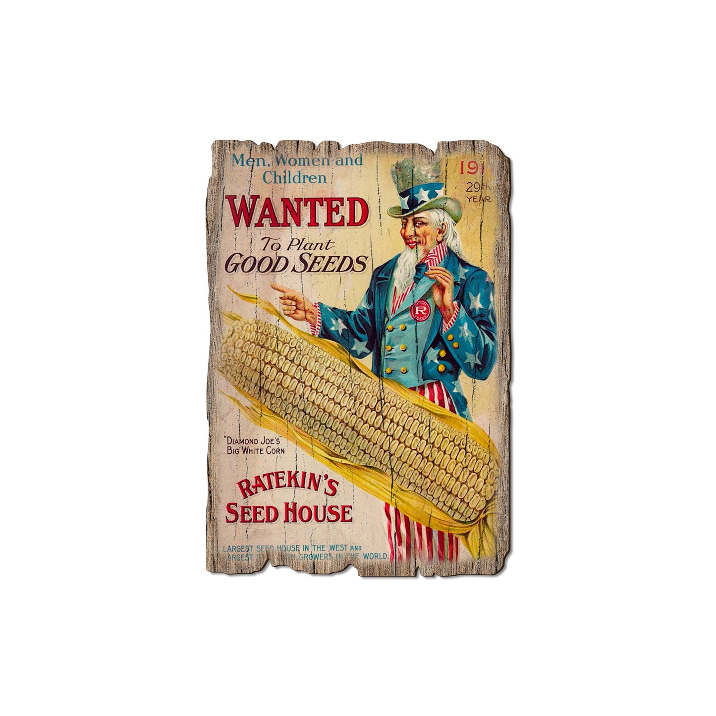 Wanted Corn - Rustic Edge Postcards & Magnets Rustic Edge Magnet (5pk // $2.80ea)