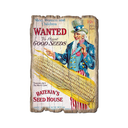 Greeting Card: Weathered Edge - Wanted Corn