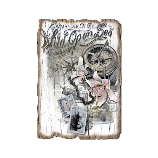 Greeting Card: Weathered Edge - Wild Open Sea