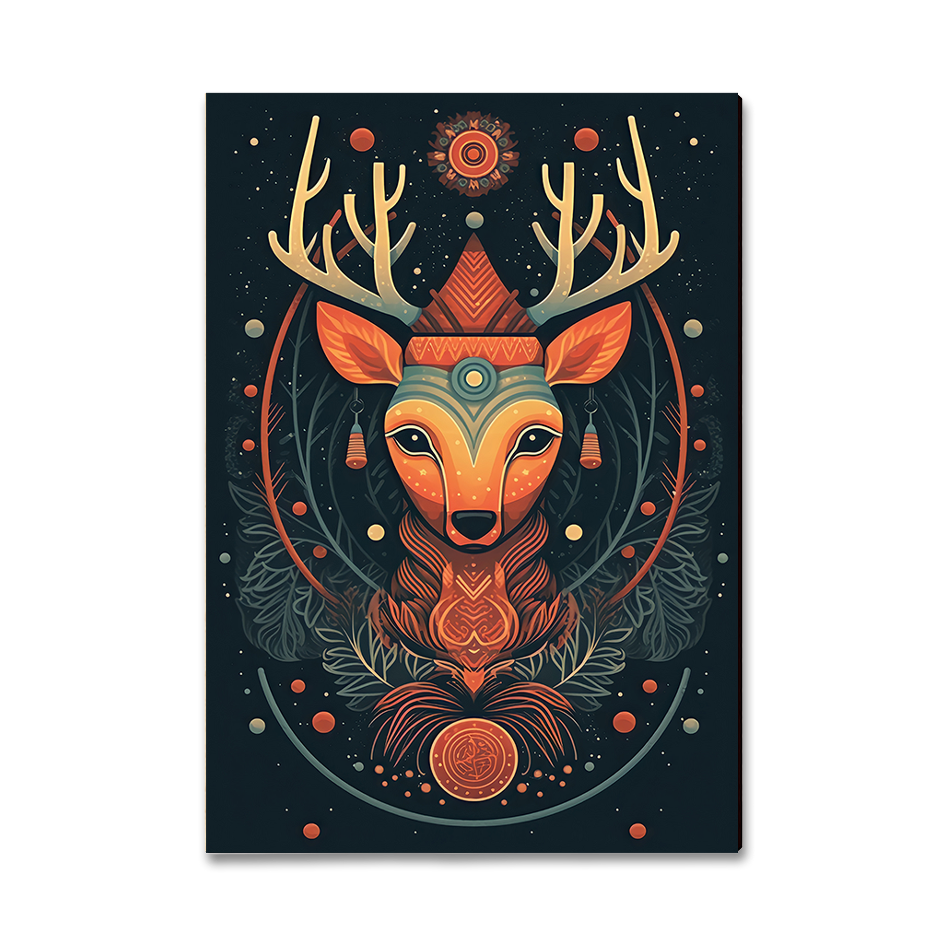 Magnet: Classic Edge - Zen Reindeer