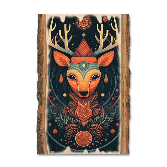 Magnet: Live Edge - Zen Reindeer