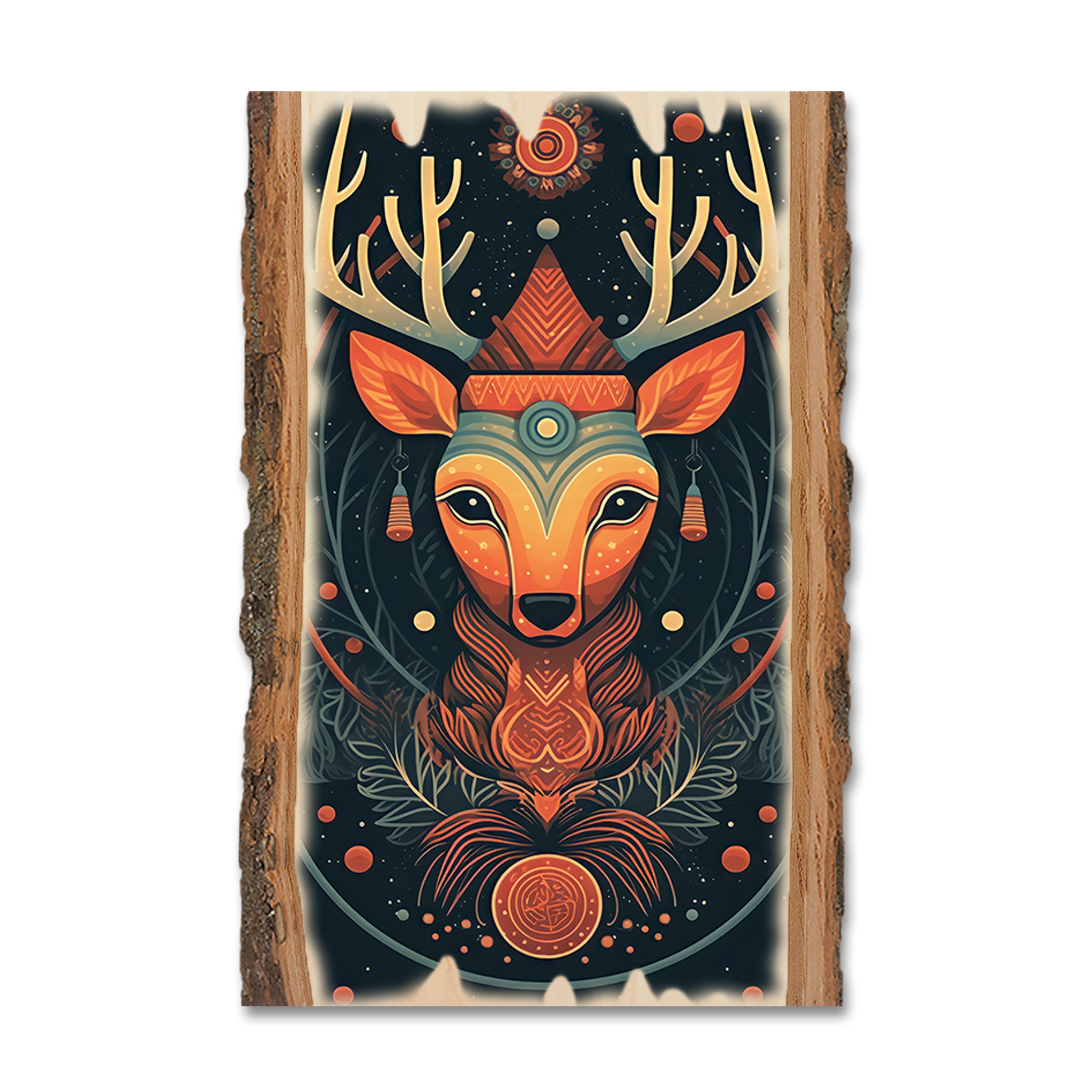Postcard: Live Edge - Zen Reindeer