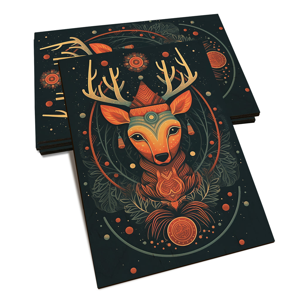 Zen Reindeer - Holiday - Classic Edge Classic Edge Postcard (5pk // $2.80ea)