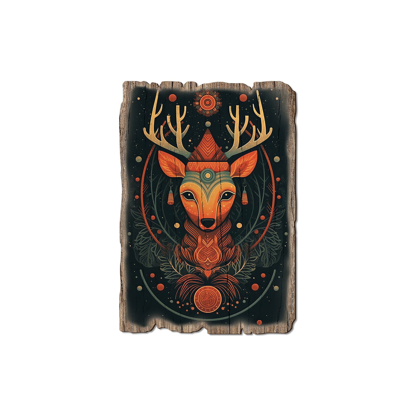 Zen Reindeer - Rustic Edge Postcards & Magnets Rustic Edge Magnet (5pk // $2.80ea)