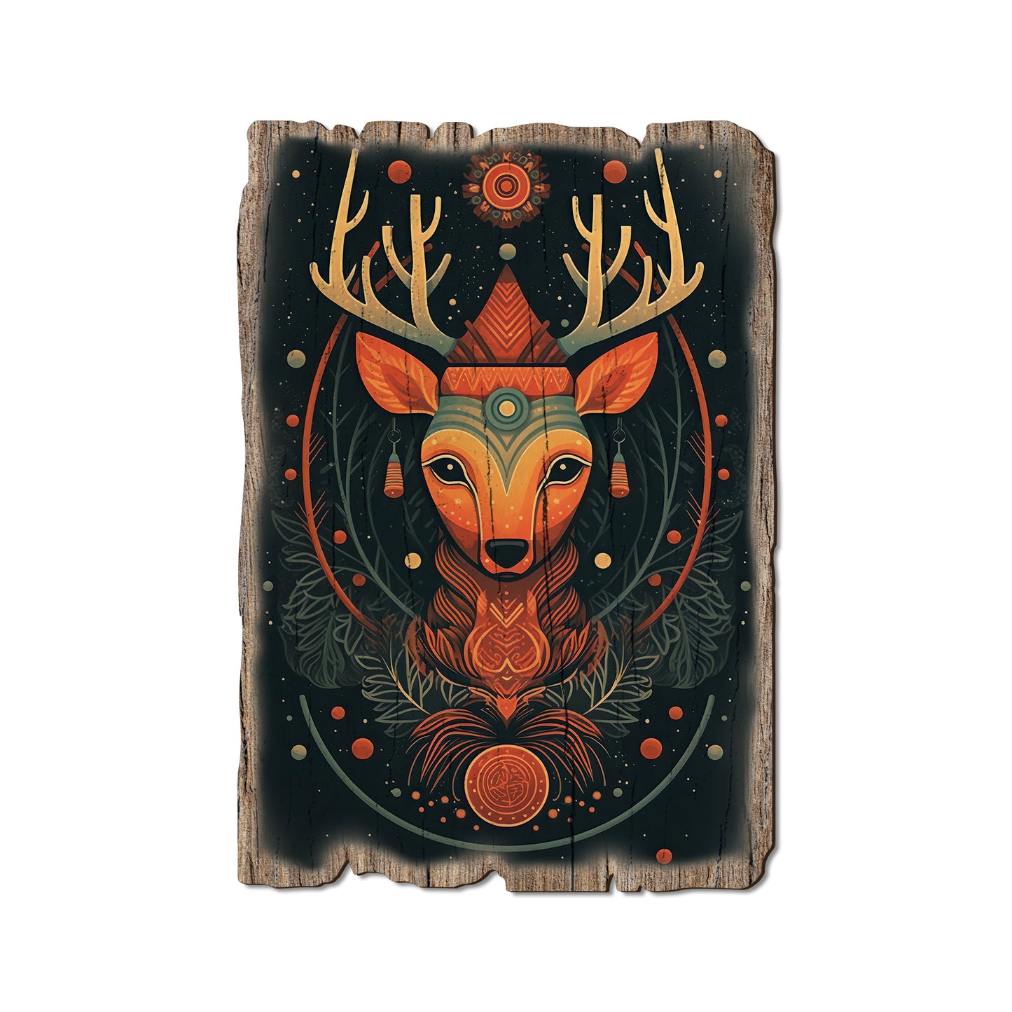 Zen Reindeer - Rustic Edge Postcards & Magnets Rustic Edge Postcard (5pk // $2.80ea)