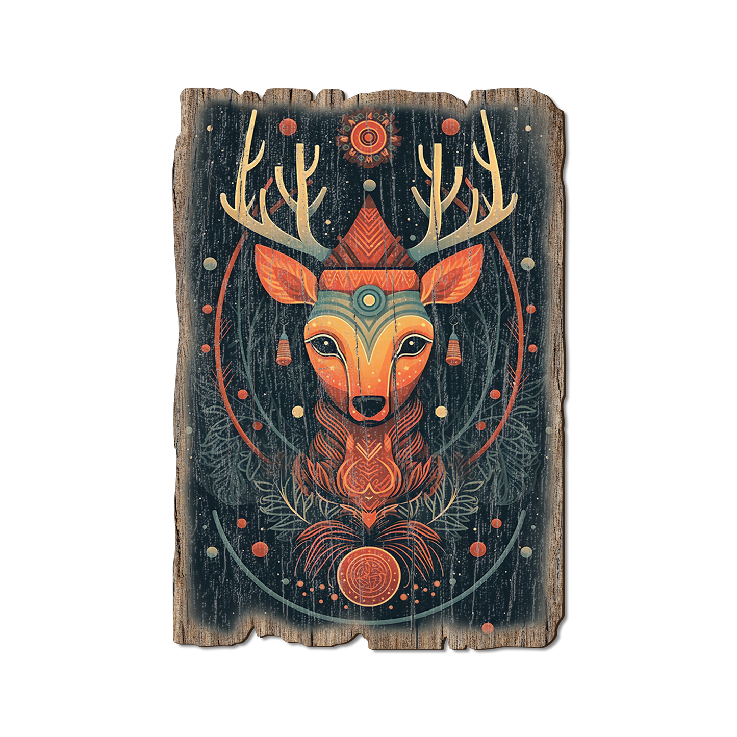Postcard: Weathered Edge - Zen Reindeer (Pack of 5)