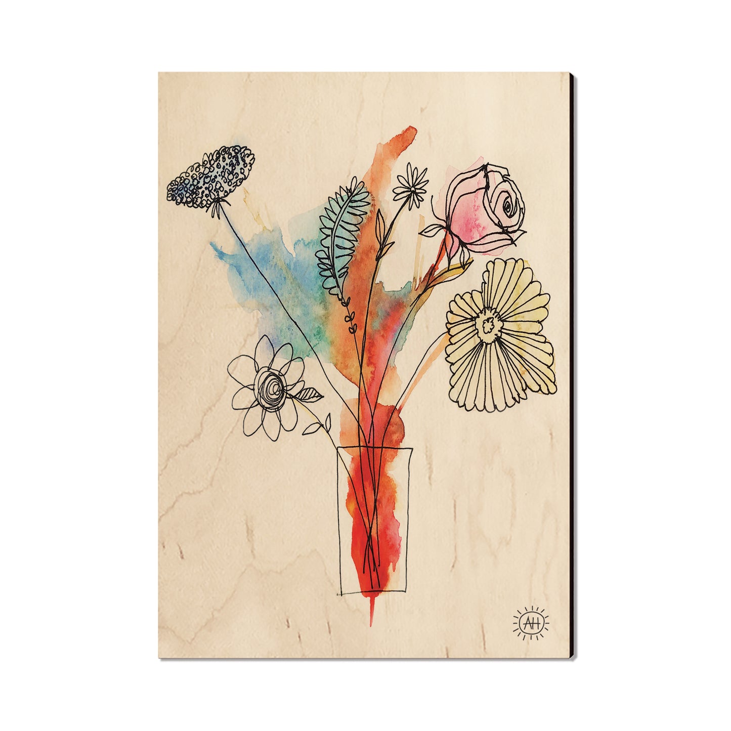 Henning's Flowers In Vase - Classic Edge