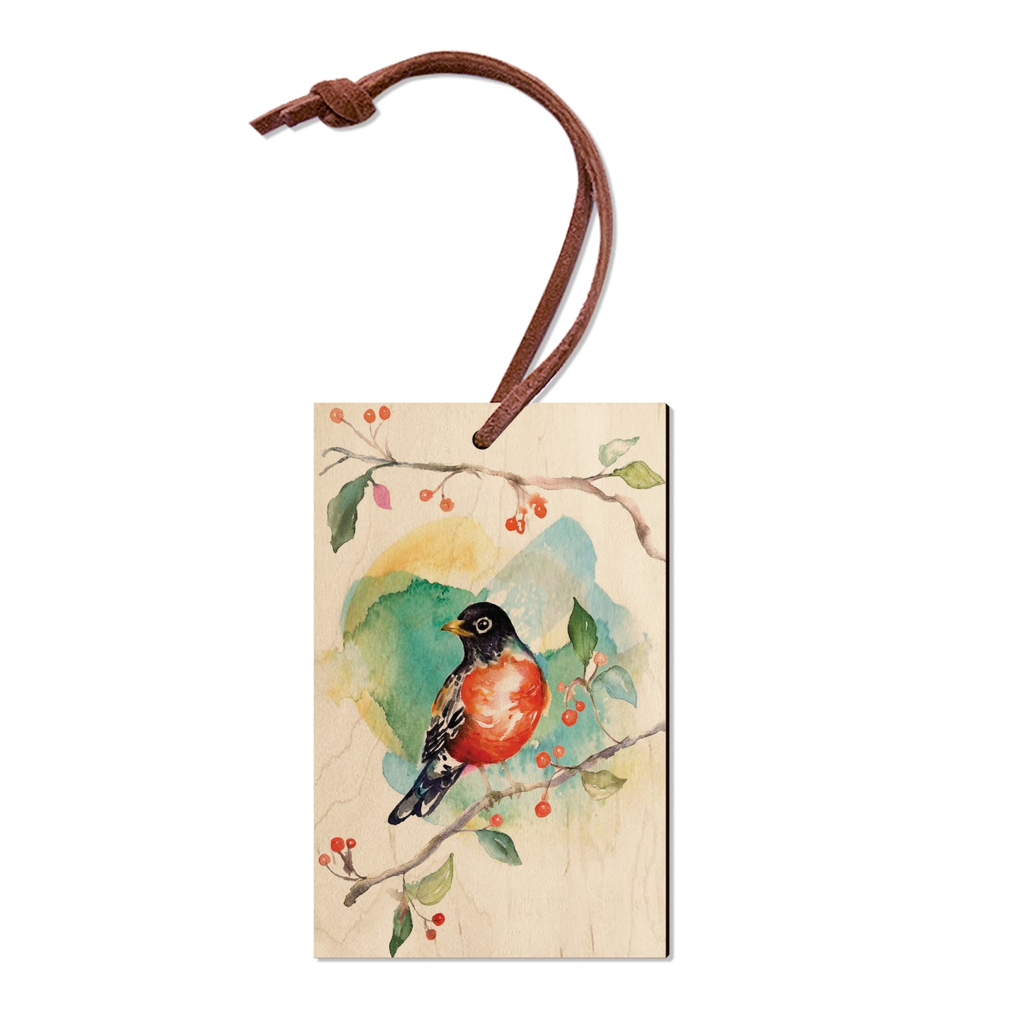 Henning's Robin & Berry - Small Art & Gift Ornament (5pk // $2.40ea)