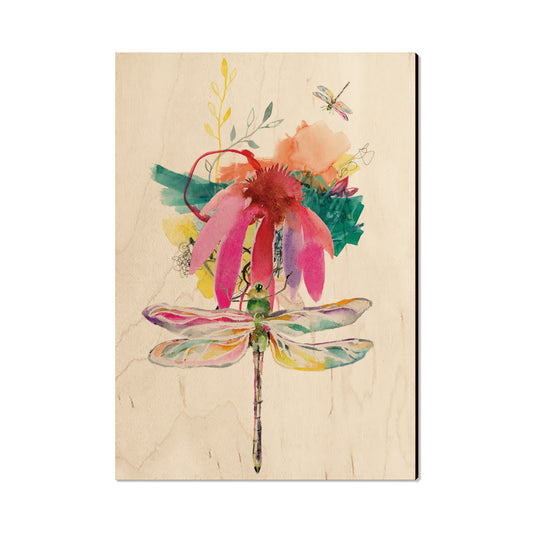 Henning's Two Pink Dragonflies - Small Art & Gift Postcard (5pk // $2.40ea)