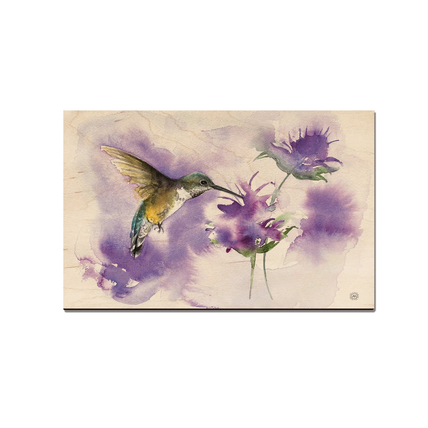 Henning's Two Purple Flowers - Classic Edge