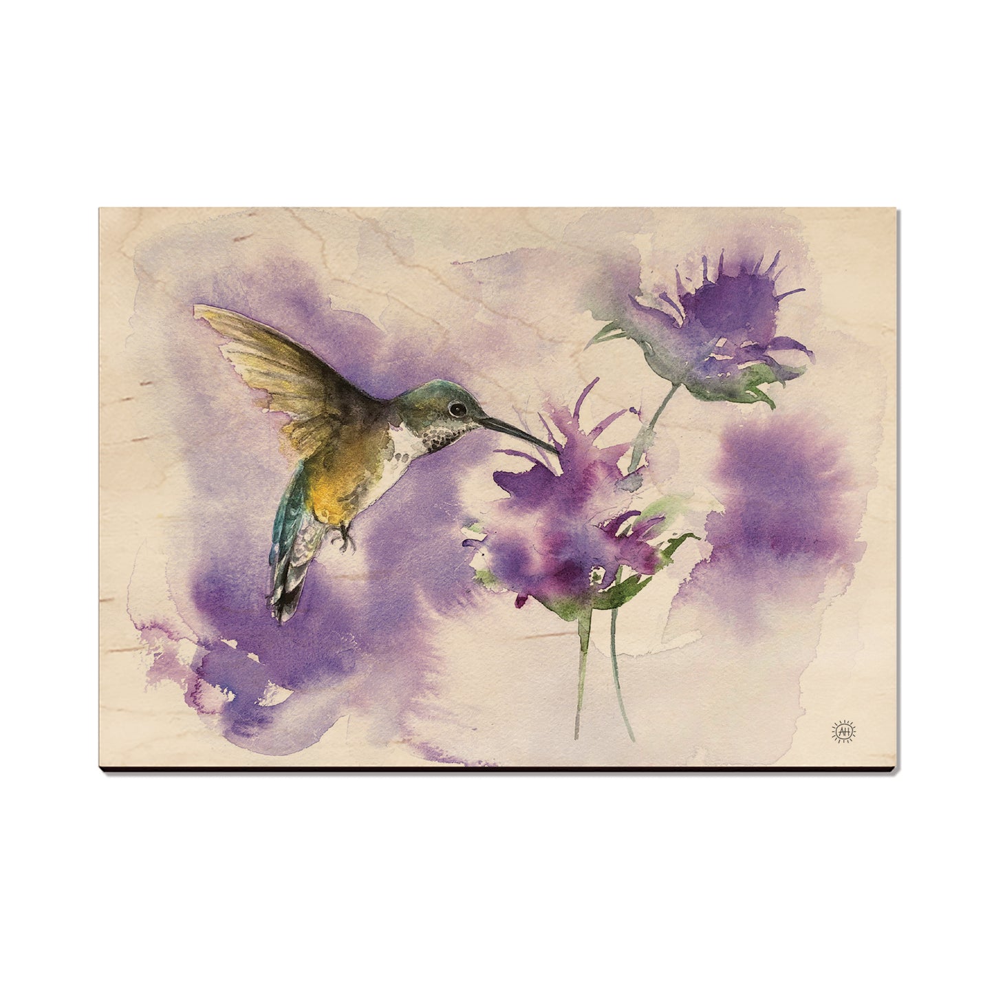 Henning's Two Purple Flowers - Classic Edge