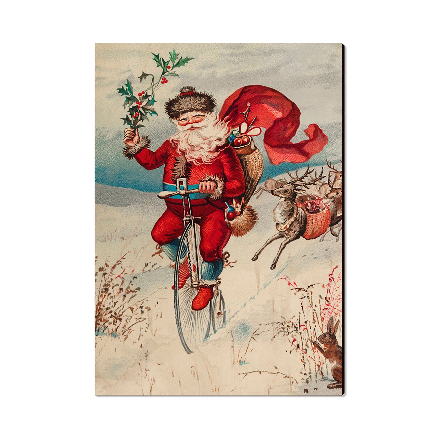 Big Wheel Santa - Holiday - Classic Edge