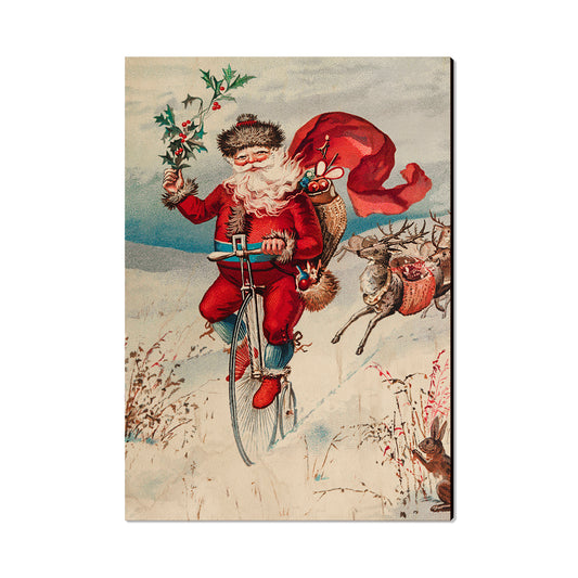Big Wheel Santa - Holiday - Classic Edge
