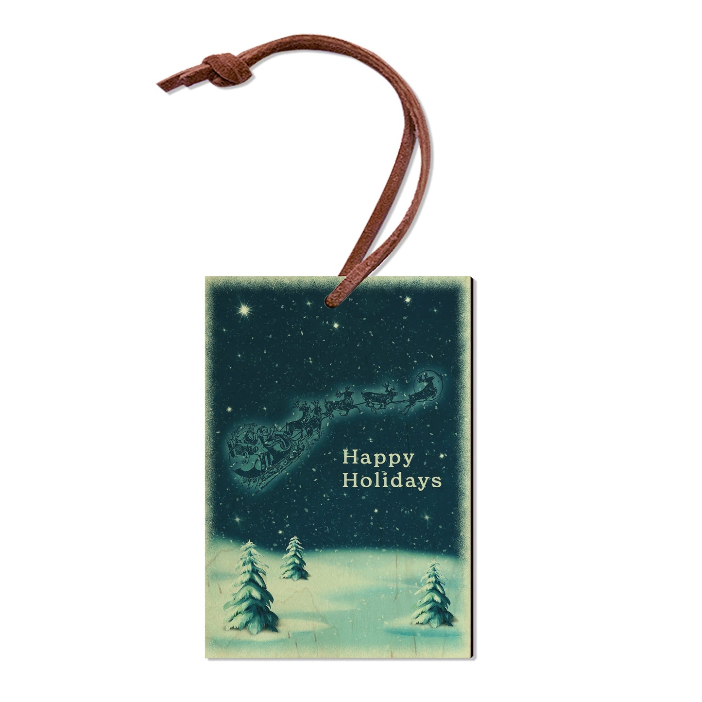 Blue Santa Sleigh - Holiday - Classic Edge