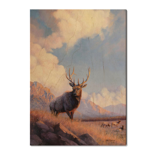 Marris' Blue Sky Elk - Small Art & Gift Postcard (5pk // $2.80ea)