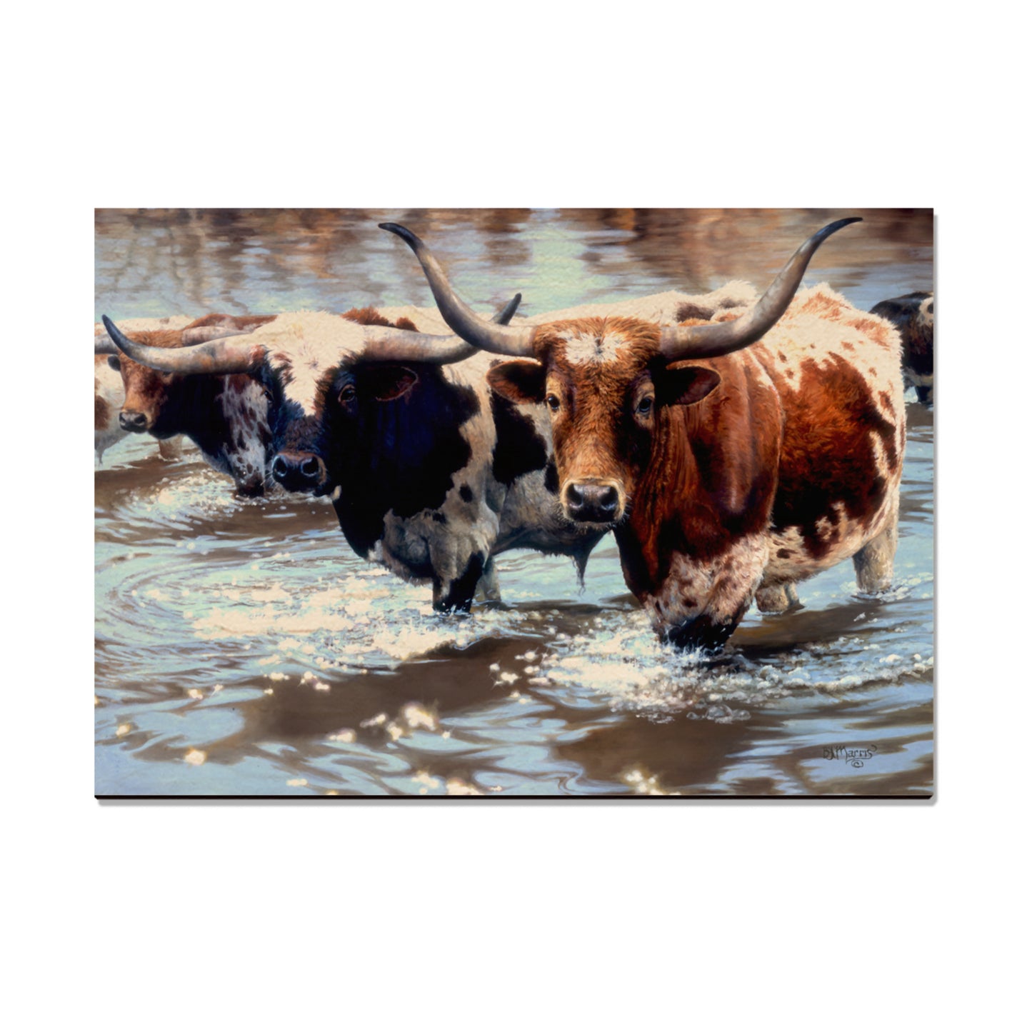 Marris' Long Horns - Small Art & Gift Magnet (5pk // $2.80ea)