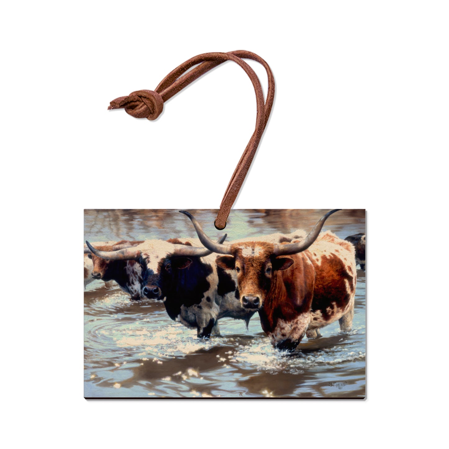 Marris' Long Horns - Small Art & Gift Ornament (5pk // $2.80ea)