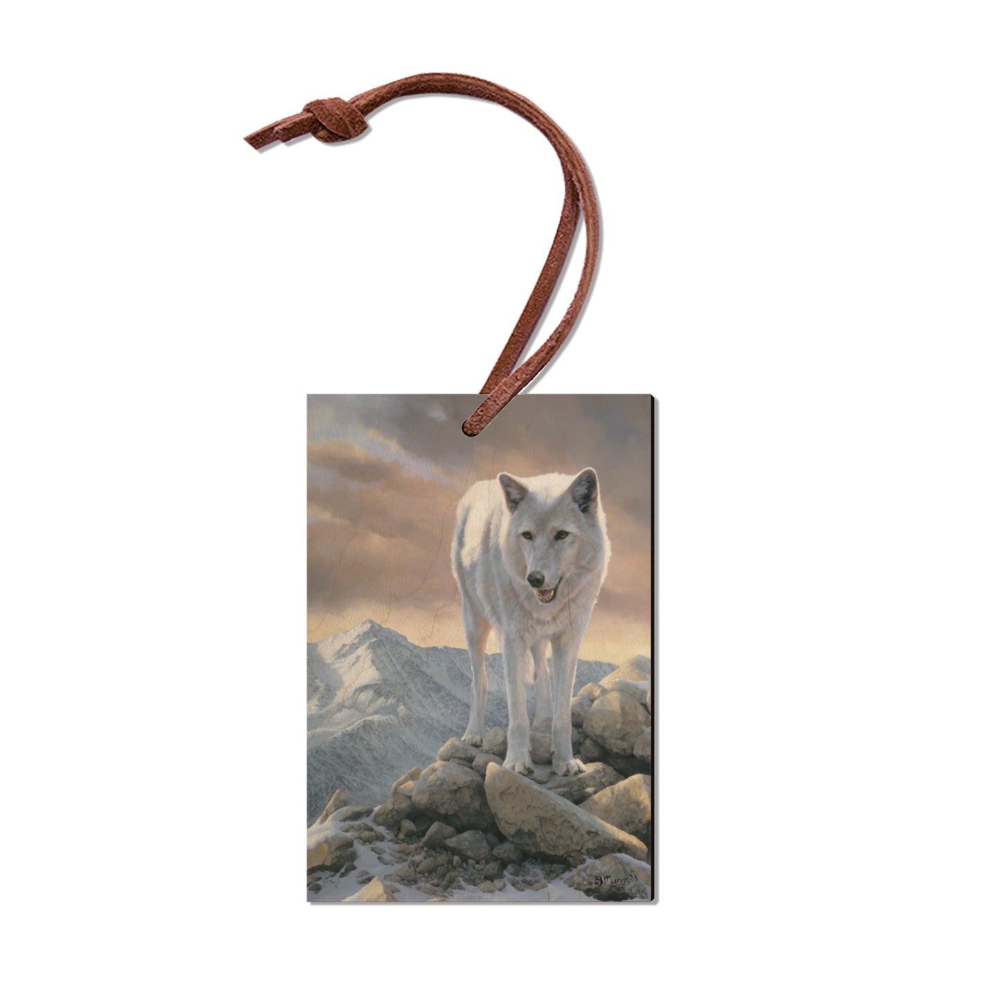 Marris' White Wolf - Small Art & Gift Ornament (5pk // $2.80ea)