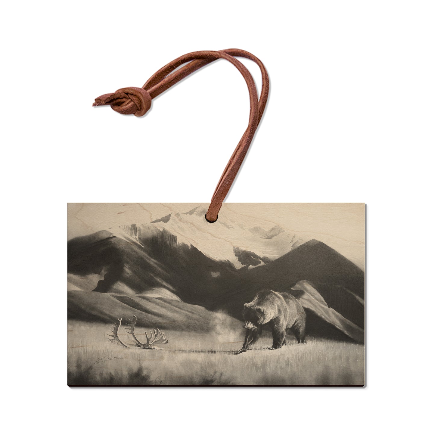 Johnson's Grizz with Rack - Small Art & Gift Ornament (5pk // $2.40ea)