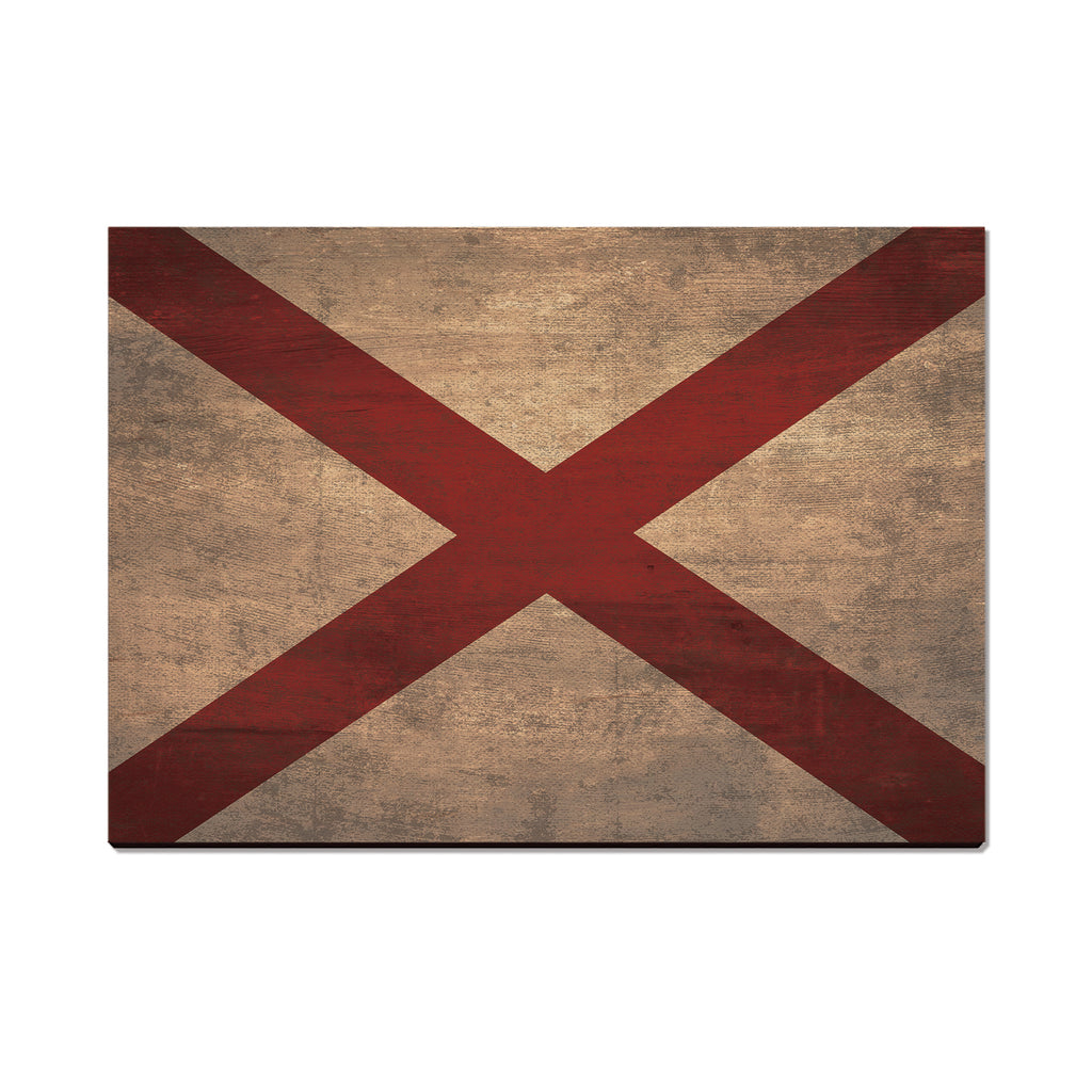 Alabama Wood State Flag - Classic Edge