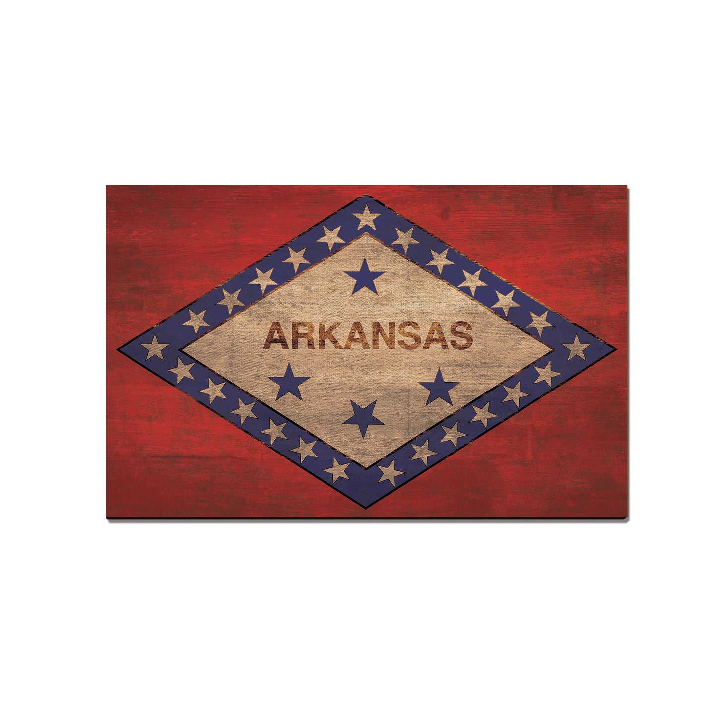 Arkansas Wood State Flag - Classic Edge