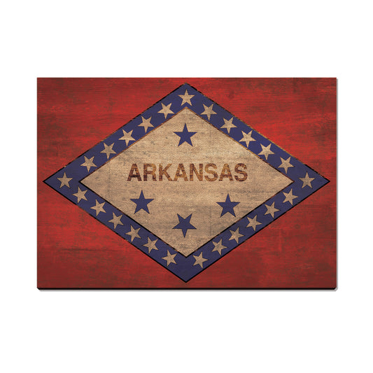 Arkansas Wood State Flag - Classic Edge