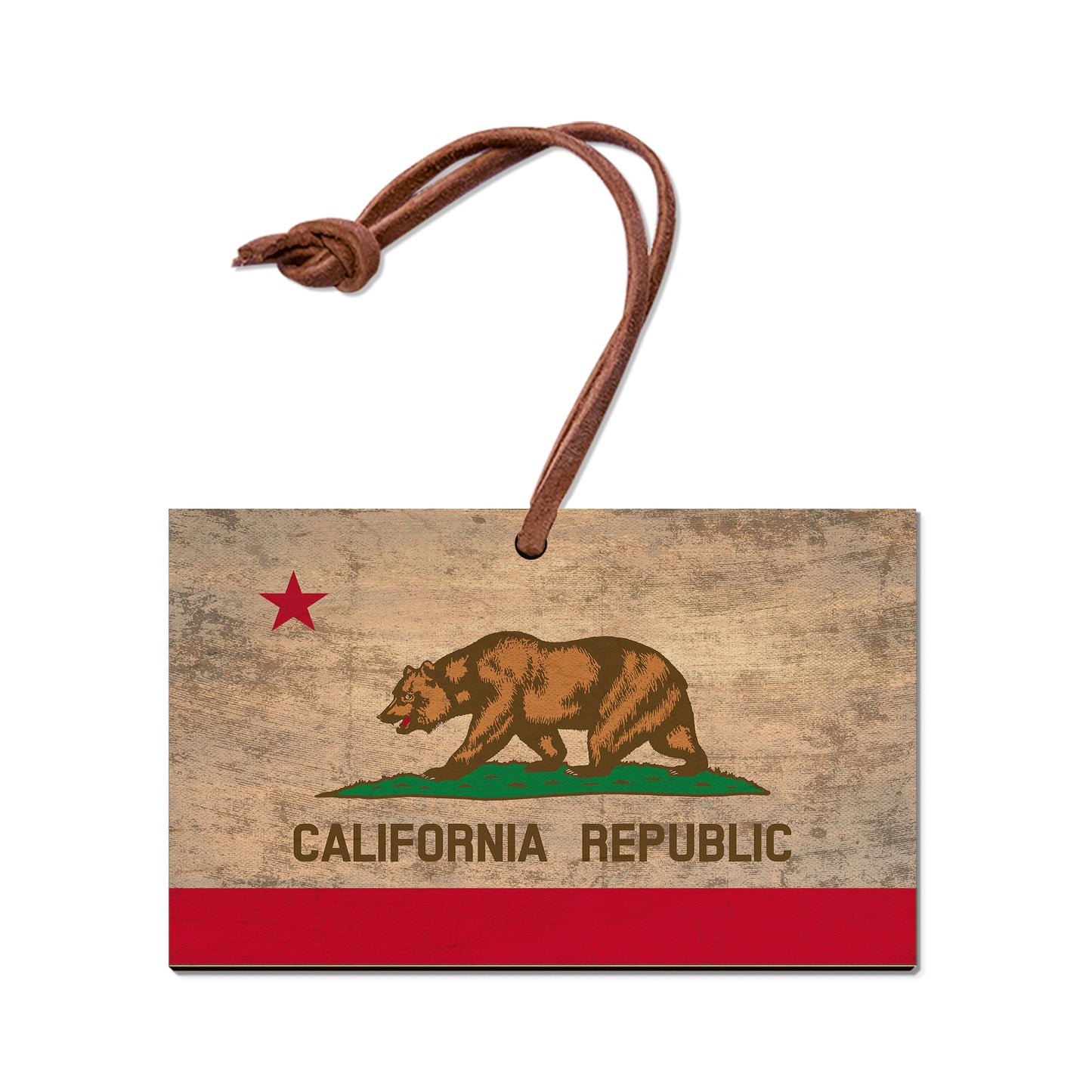 California Wood State Flag - Classic Edge