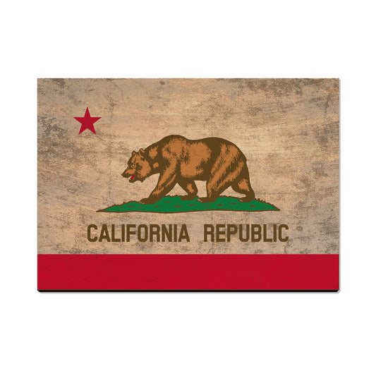 California Wood State Flag - Classic Edge