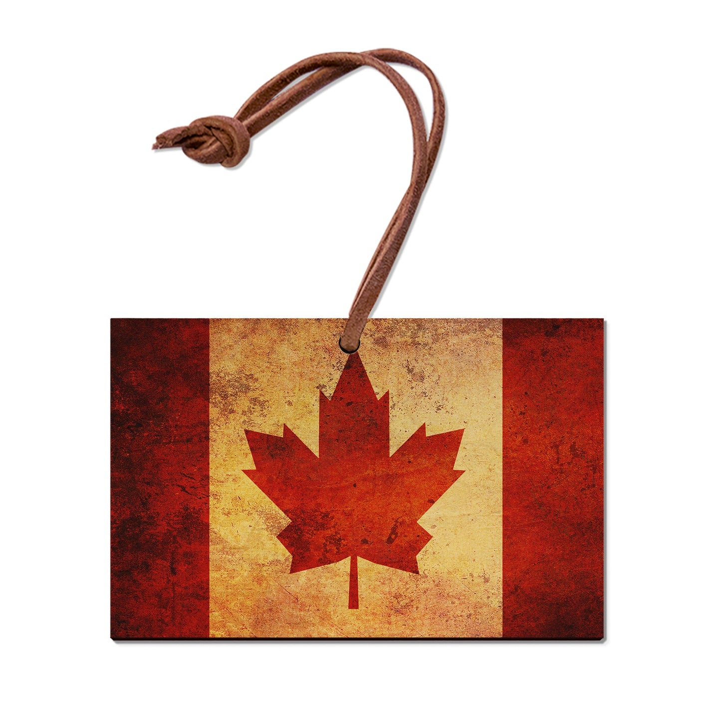 Canadian Wood Flag - Classic Edge