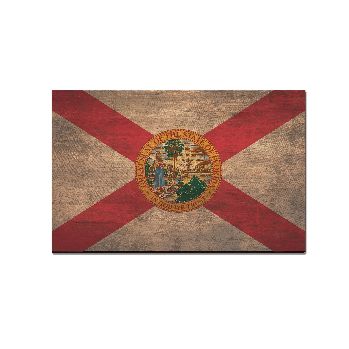 Florida Wood State Flag - Classic Edge