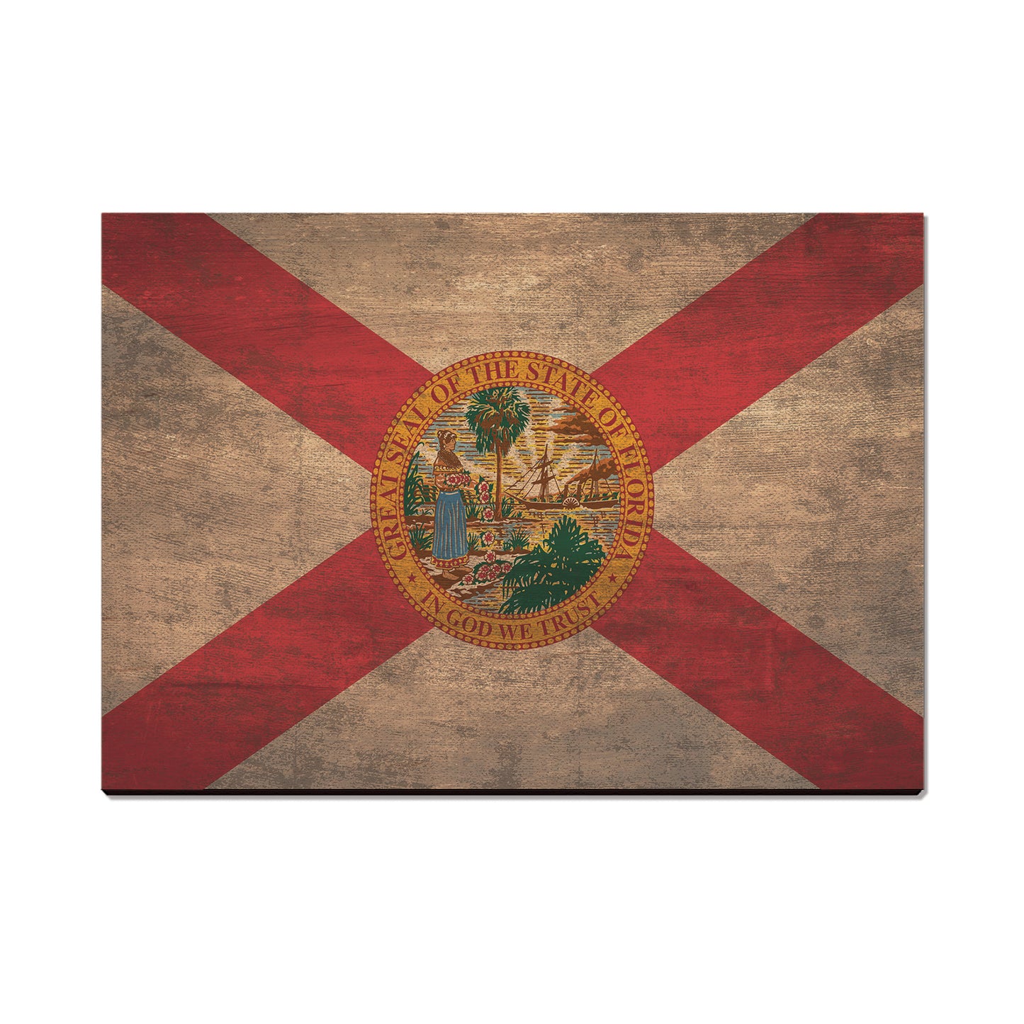 Florida Wood State Flag - Classic Edge