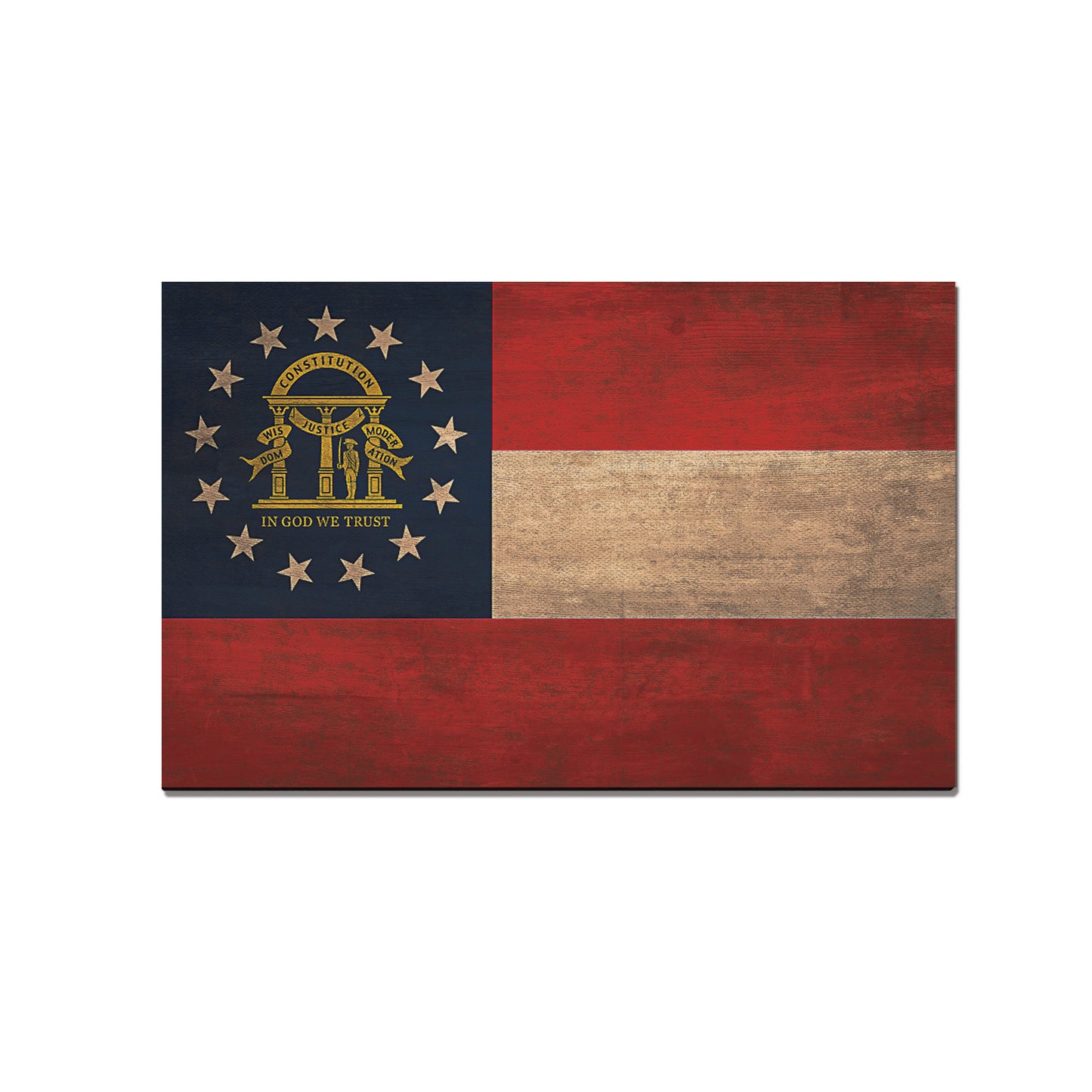 Georgia Wood State Flag - Classic Edge