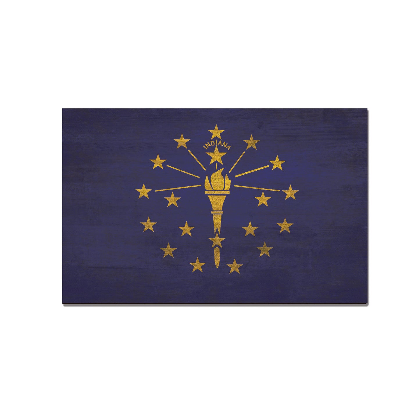 Indiana Wood State Flag - Classic Edge