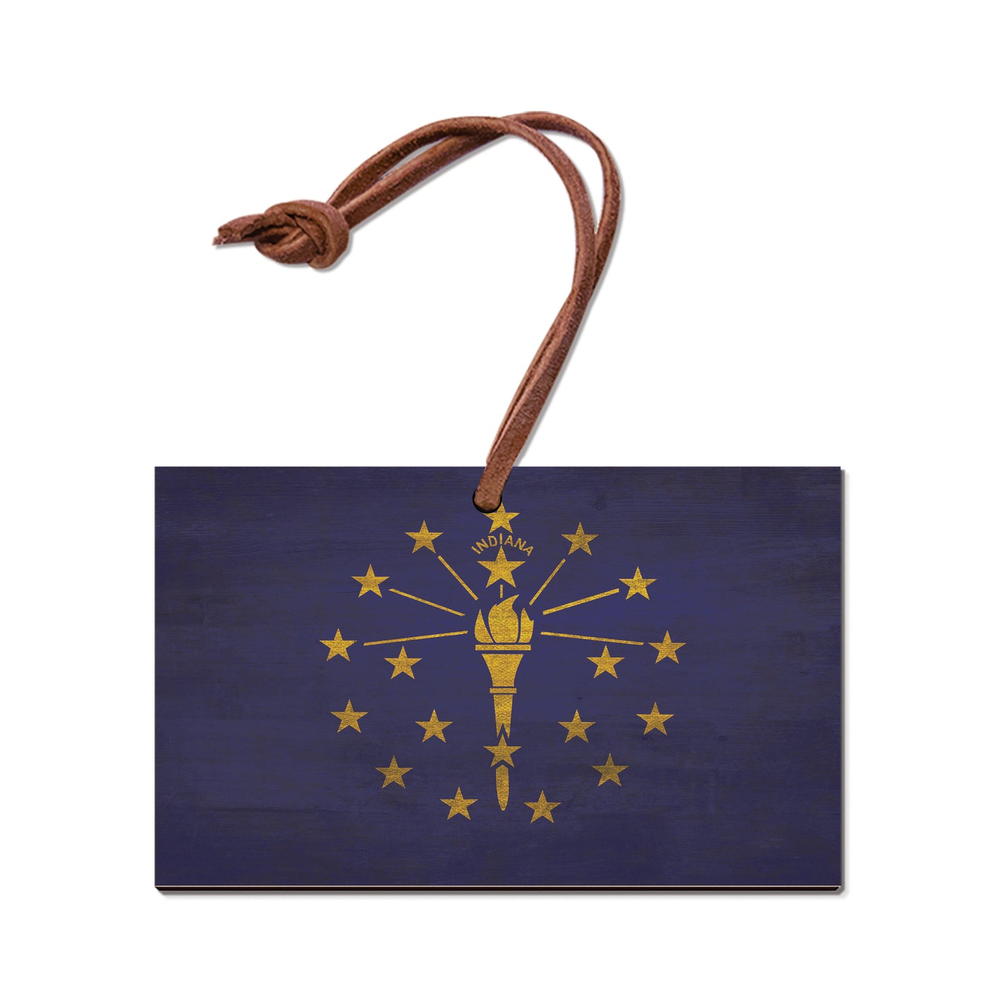 Indiana Wood State Flag - Classic Edge