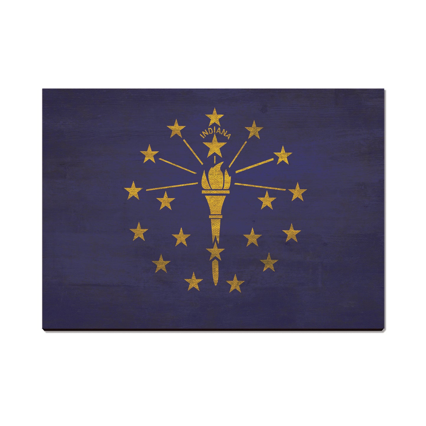 Indiana Wood State Flag - Classic Edge
