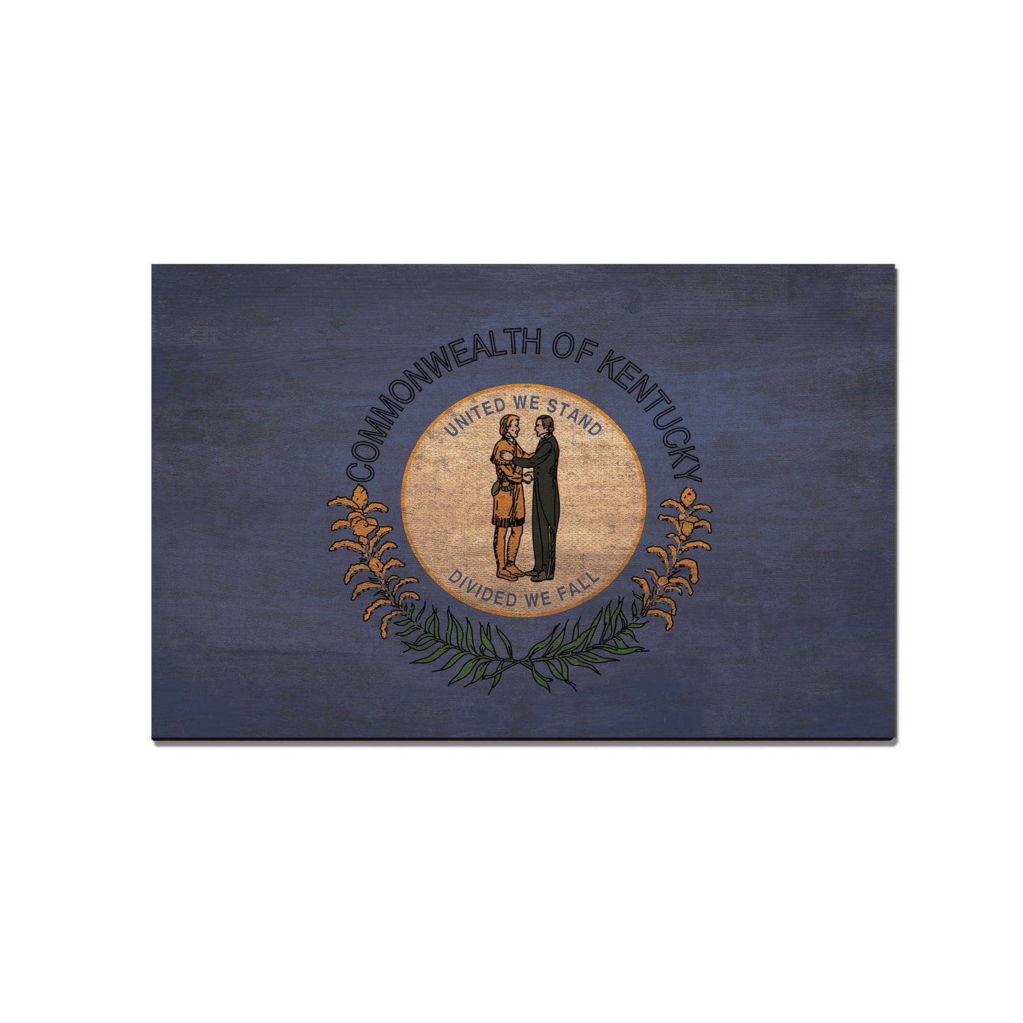Kentucky Wood State Flag - Classic Edge
