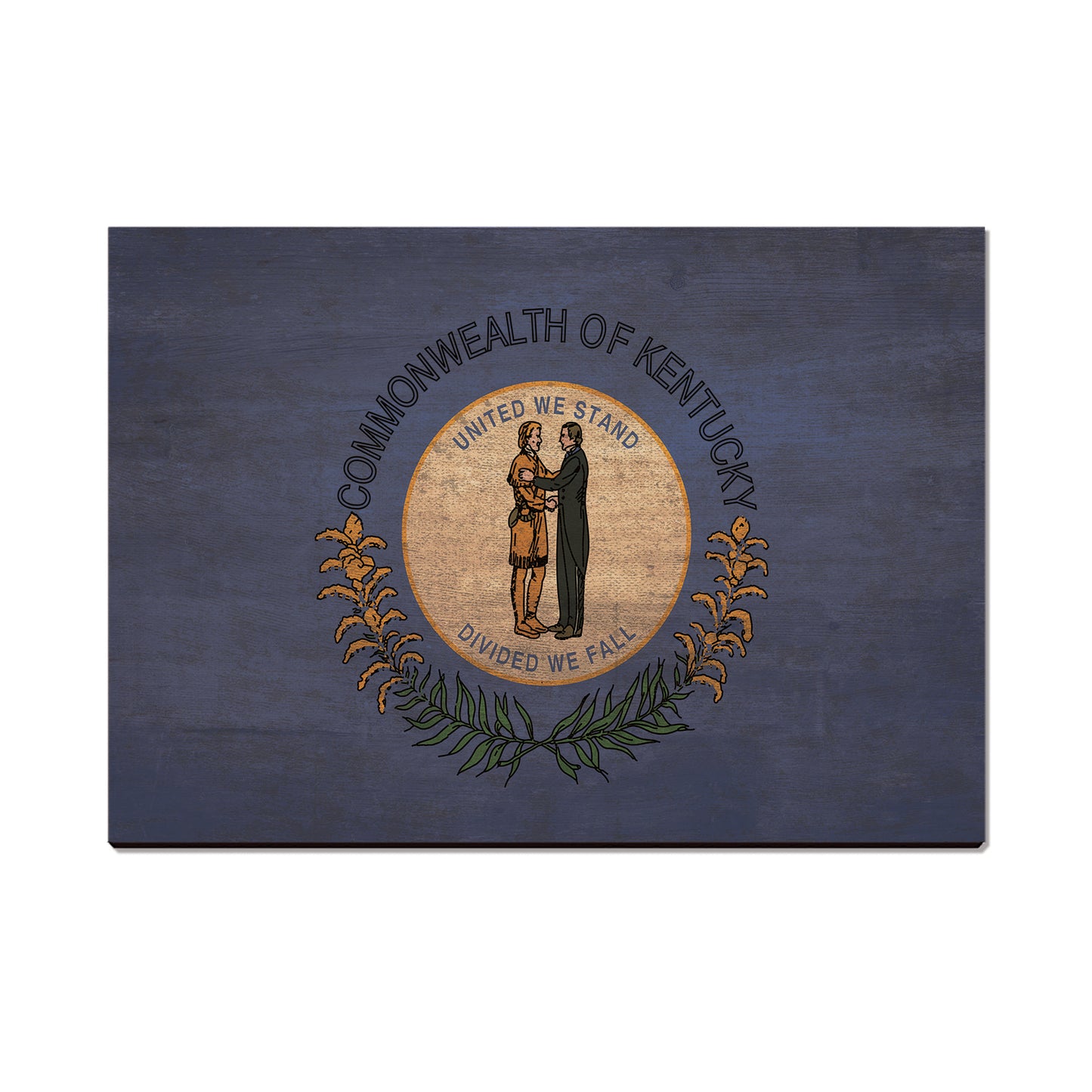 Kentucky Wood State Flag - Classic Edge