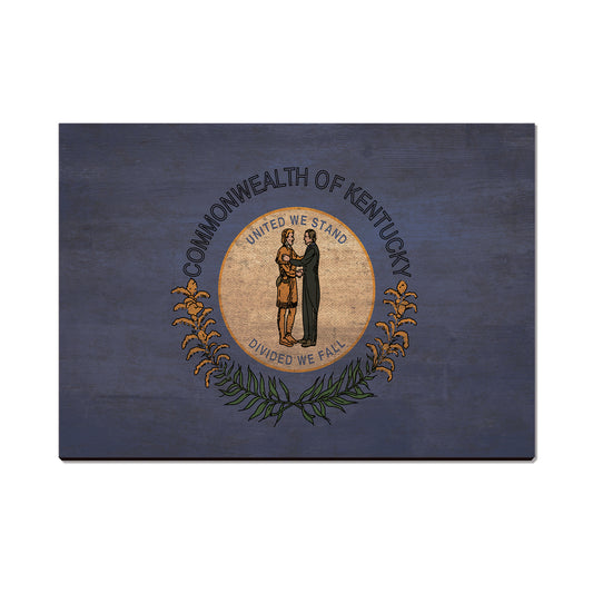 Kentucky Wood State Flag - Classic Edge