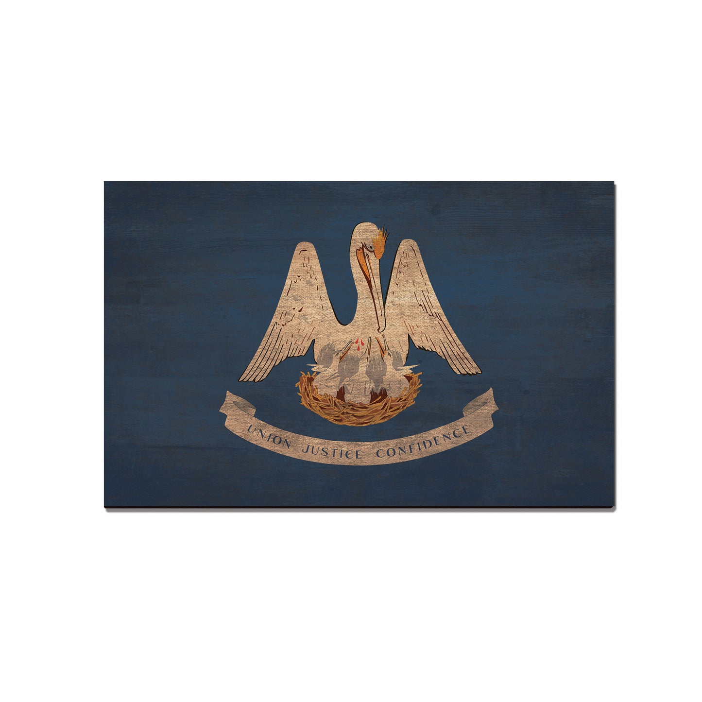 Louisiana Wood State Flag - Classic Edge