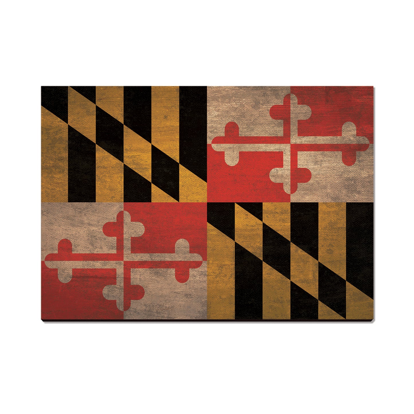 Maryland Wood State Flag - Classic Edge
