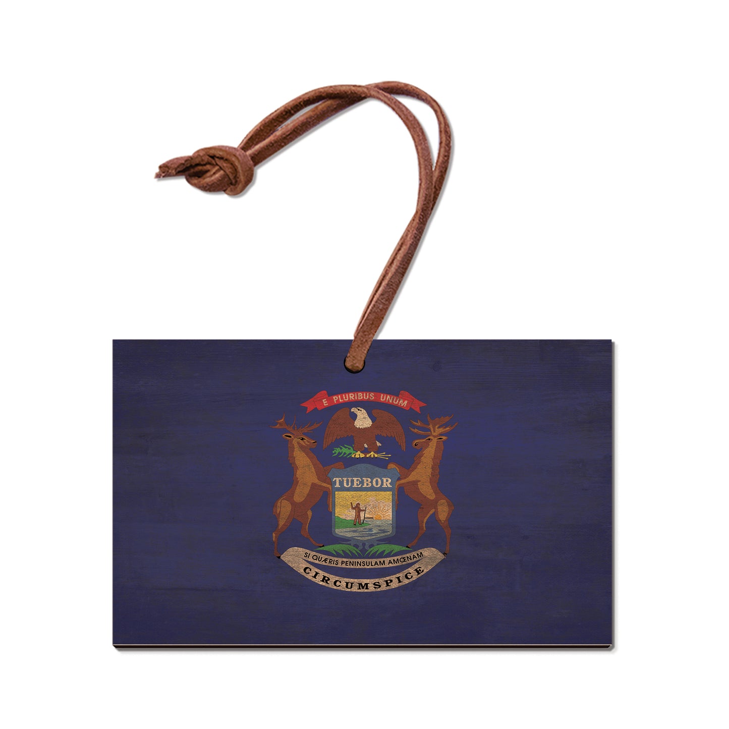 Michigan Wood State Flag - Classic Edge