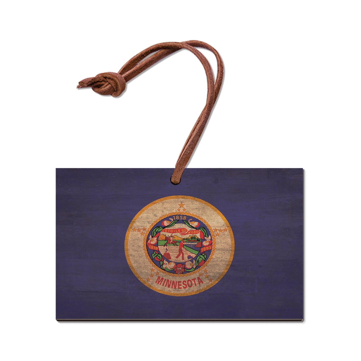 Minnesota Wood State Flag - Classic Edge