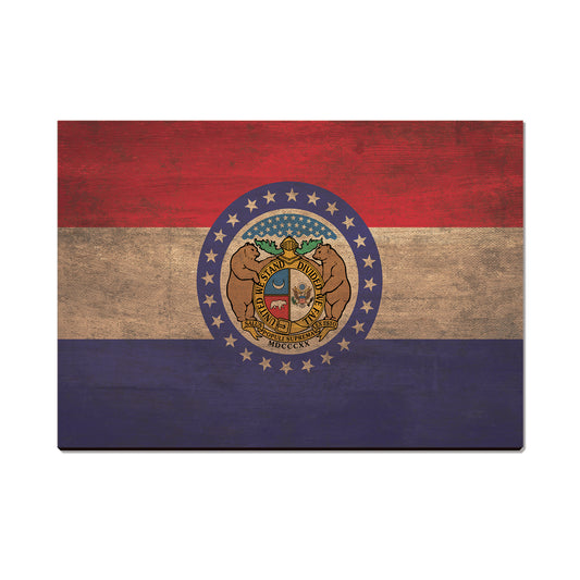 Missouri Wood State Flag - Classic Edge